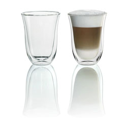 Delonghi Espresso Machine Latte Macchiato Glasses 2pk