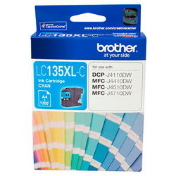 Brother Printer Ink Cartridge LC135XL Colour 3 Pack - LC135XLCL3PK